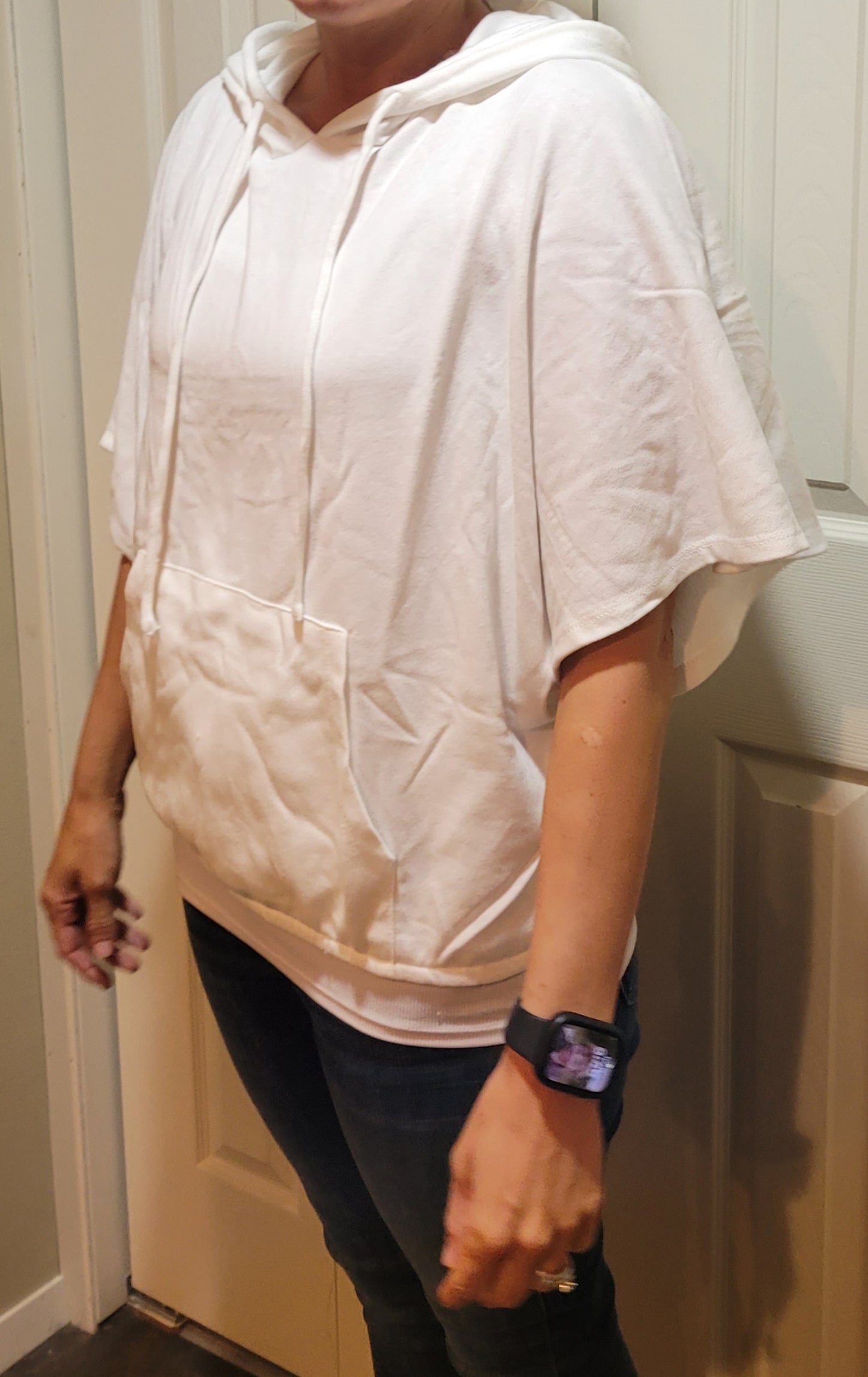 Hoodie Flare Sleeve Top
