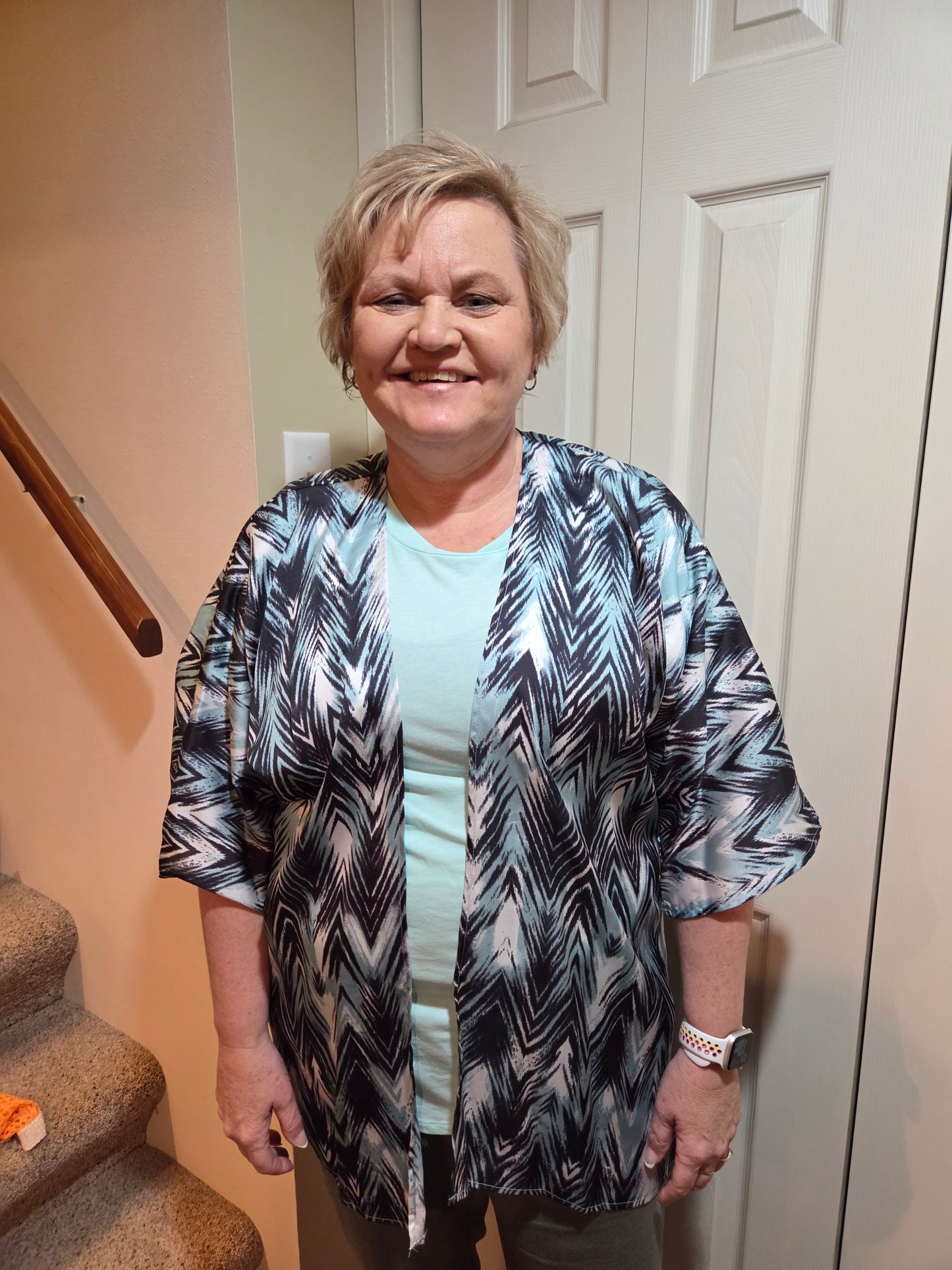 Multi Print Cardigan