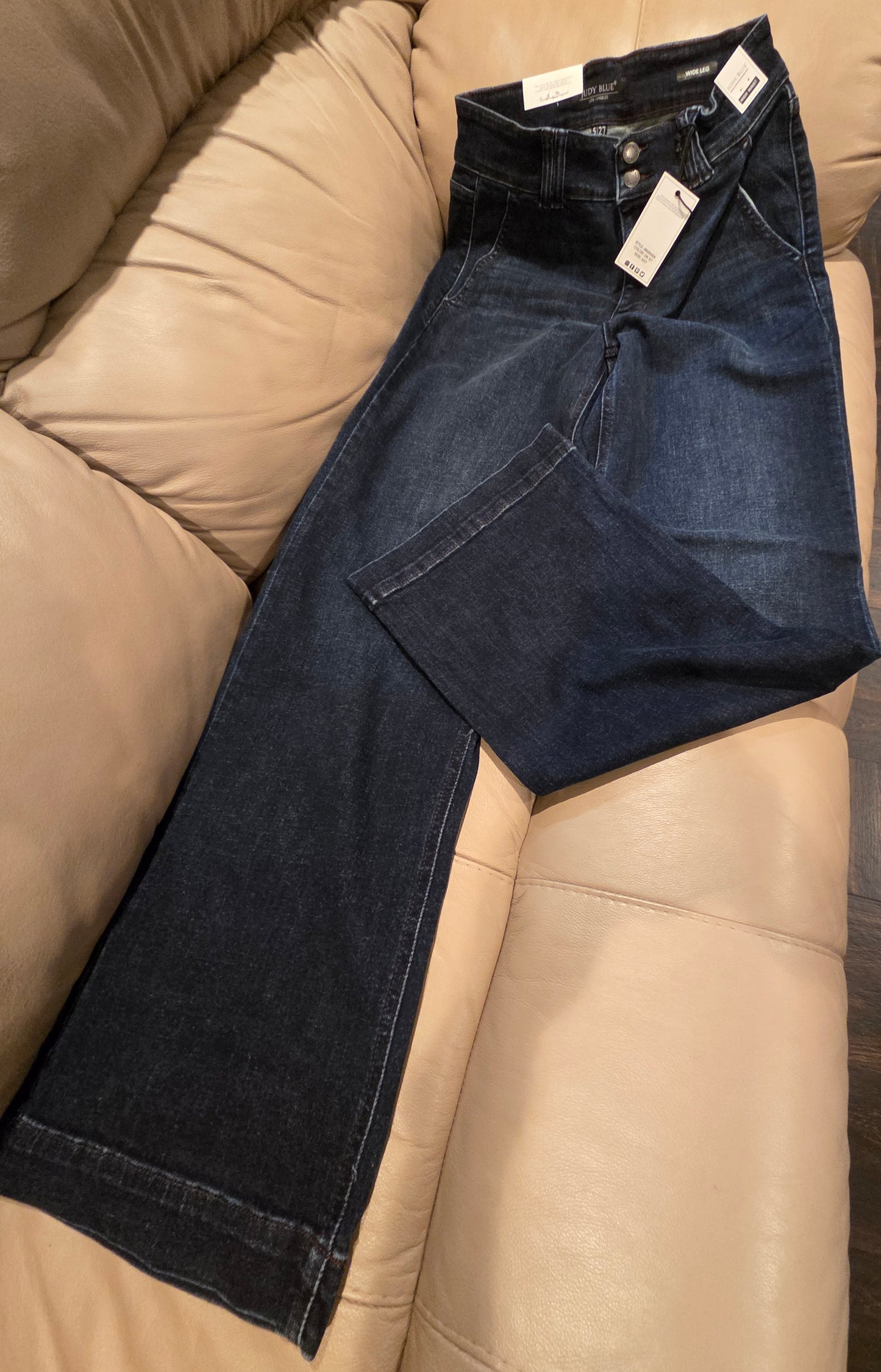 Judy Blue Wide Leg with Double Button