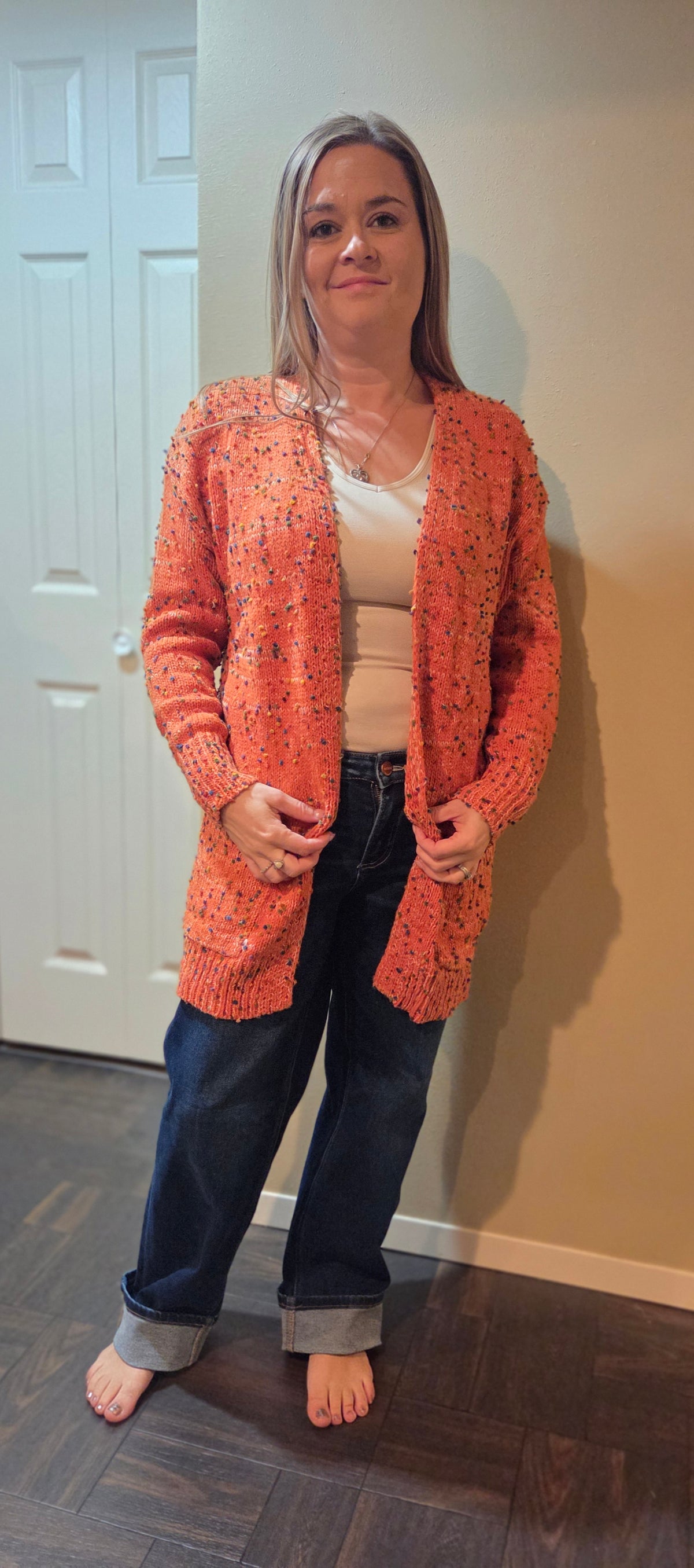Carly Confetti Dot Cardigan