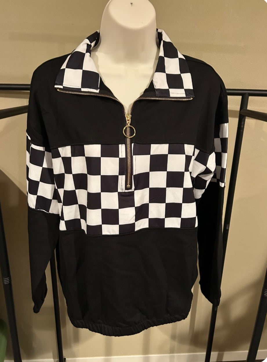 End Zone Checkered Pullover