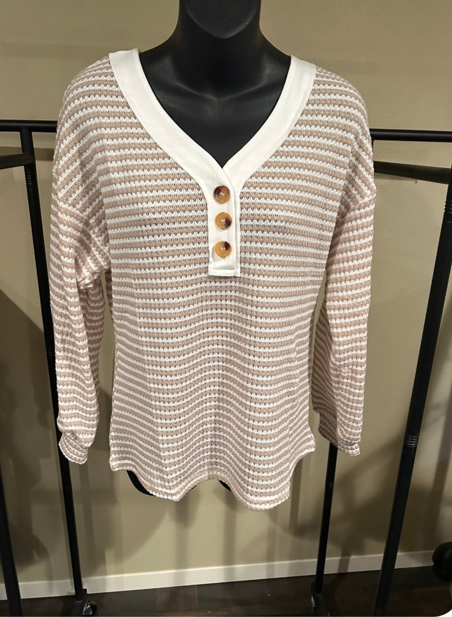 Color Block V-Neck T-Shirt