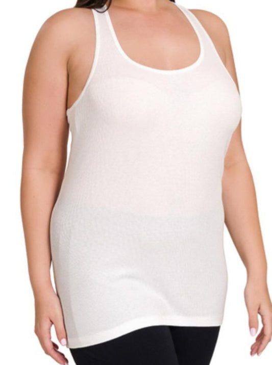 Racer Back Cotton Rib Tank