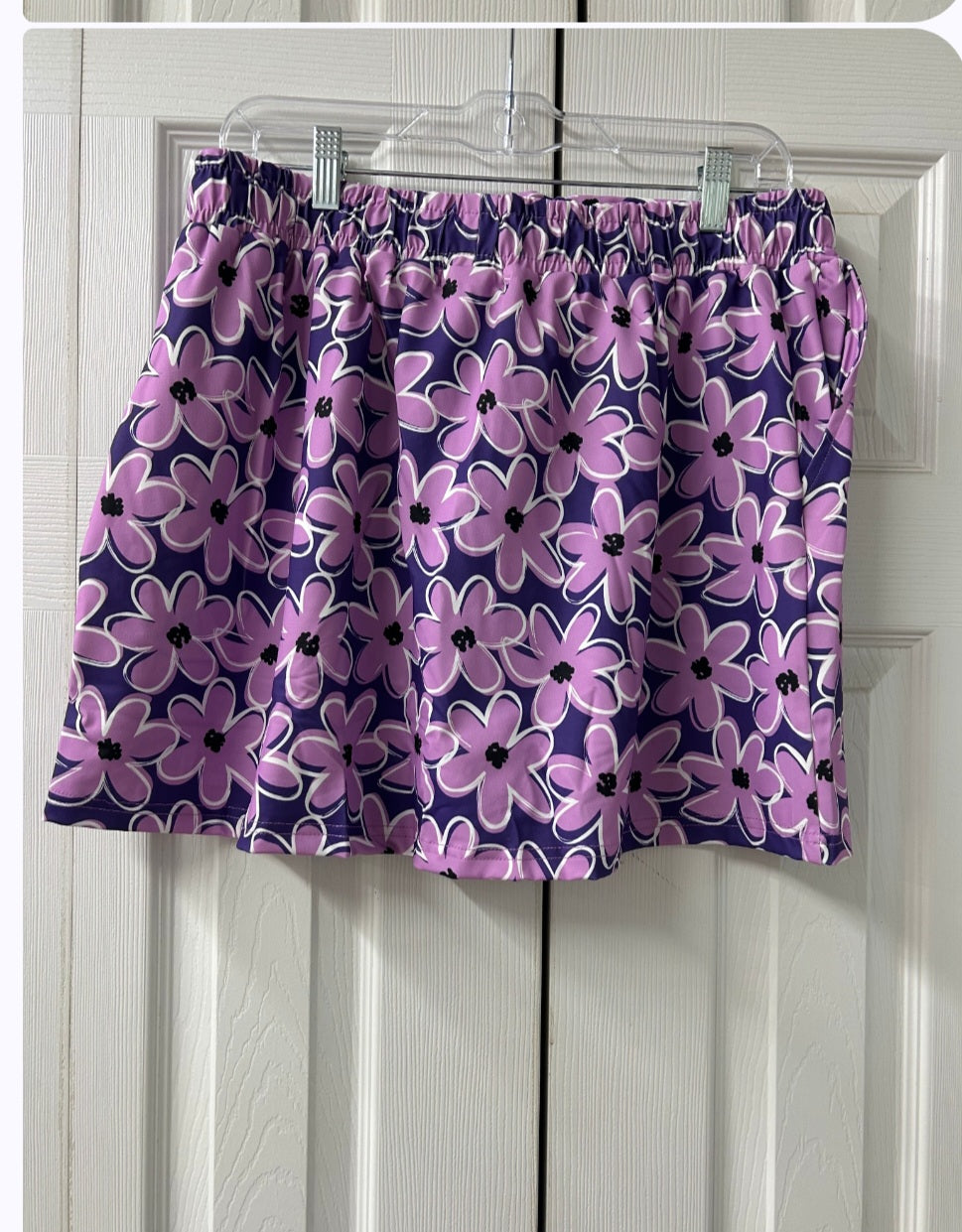 Purple Petals Skort