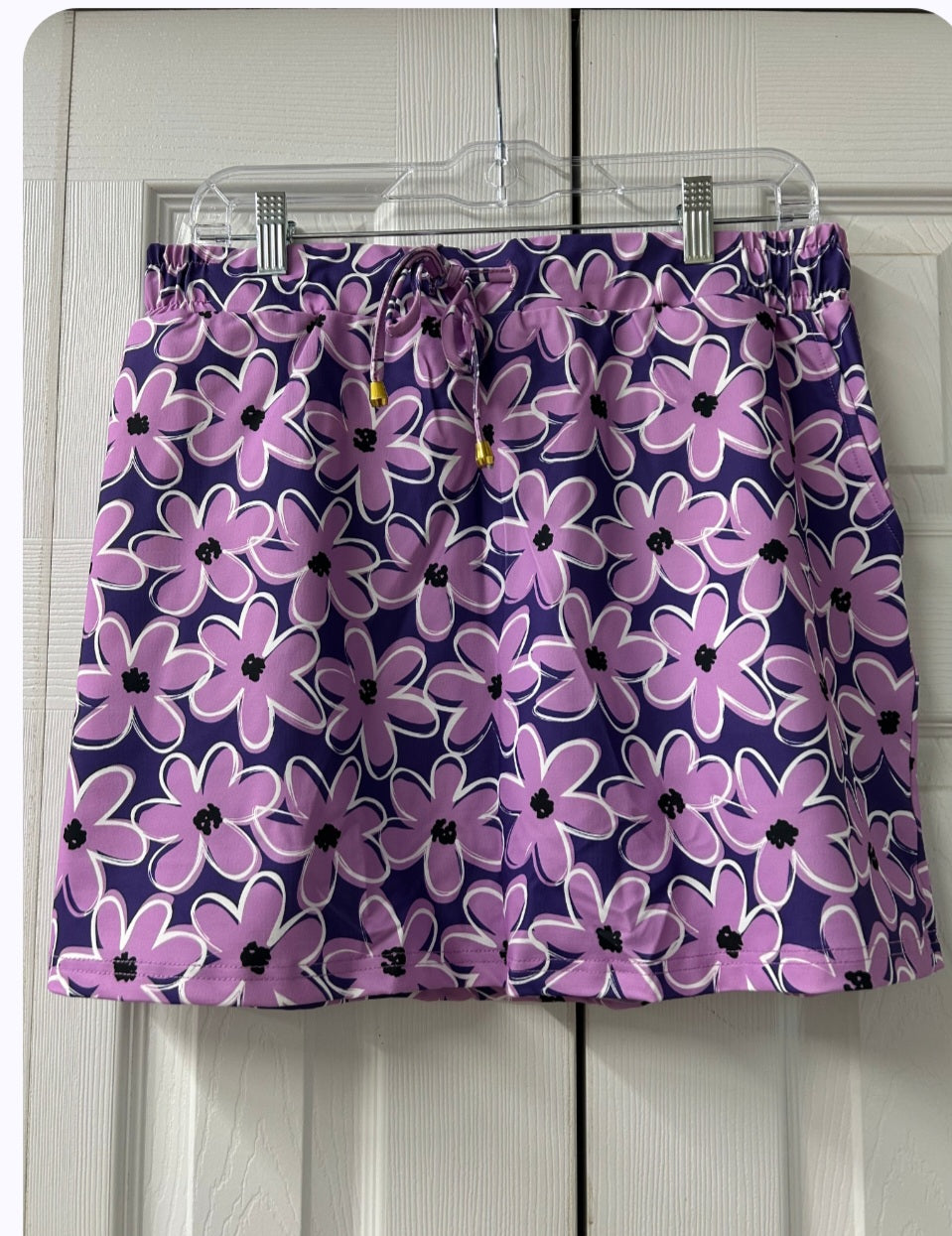 Purple Petals Skort