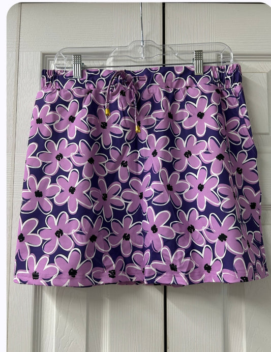 Purple Petals Skort