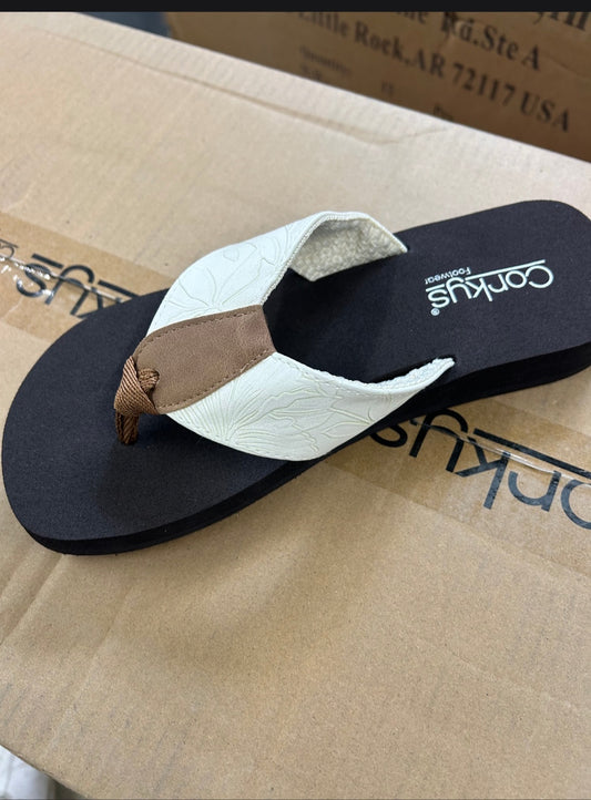 Ivory Summer Break Flip Flop