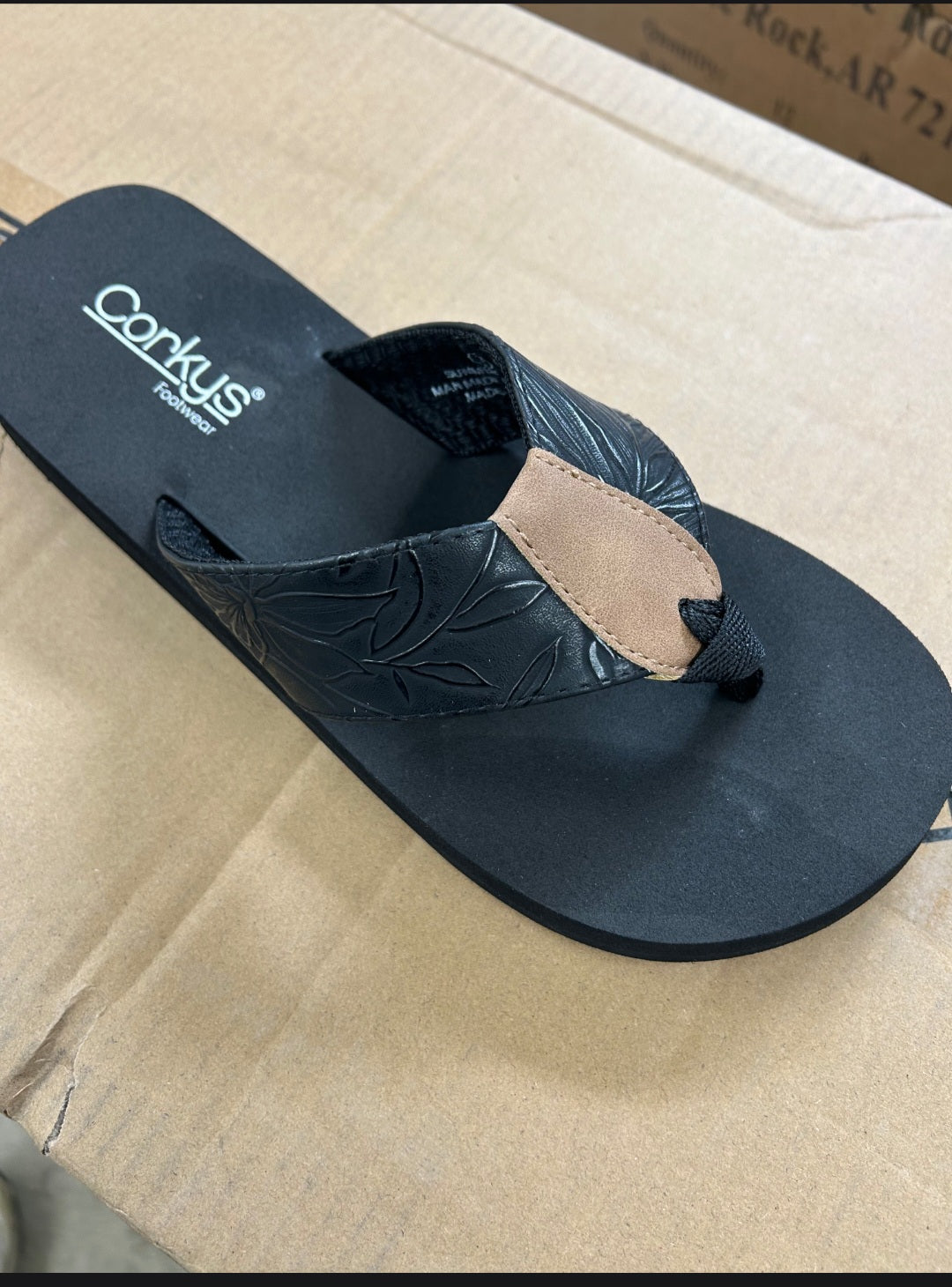 Black Summer Break Flip Flop